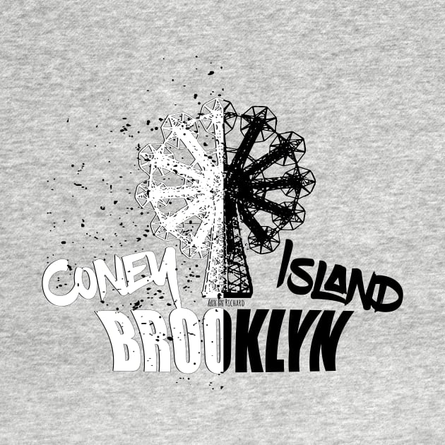 Coney Island Brooklyn 50/50 by Richardramirez82